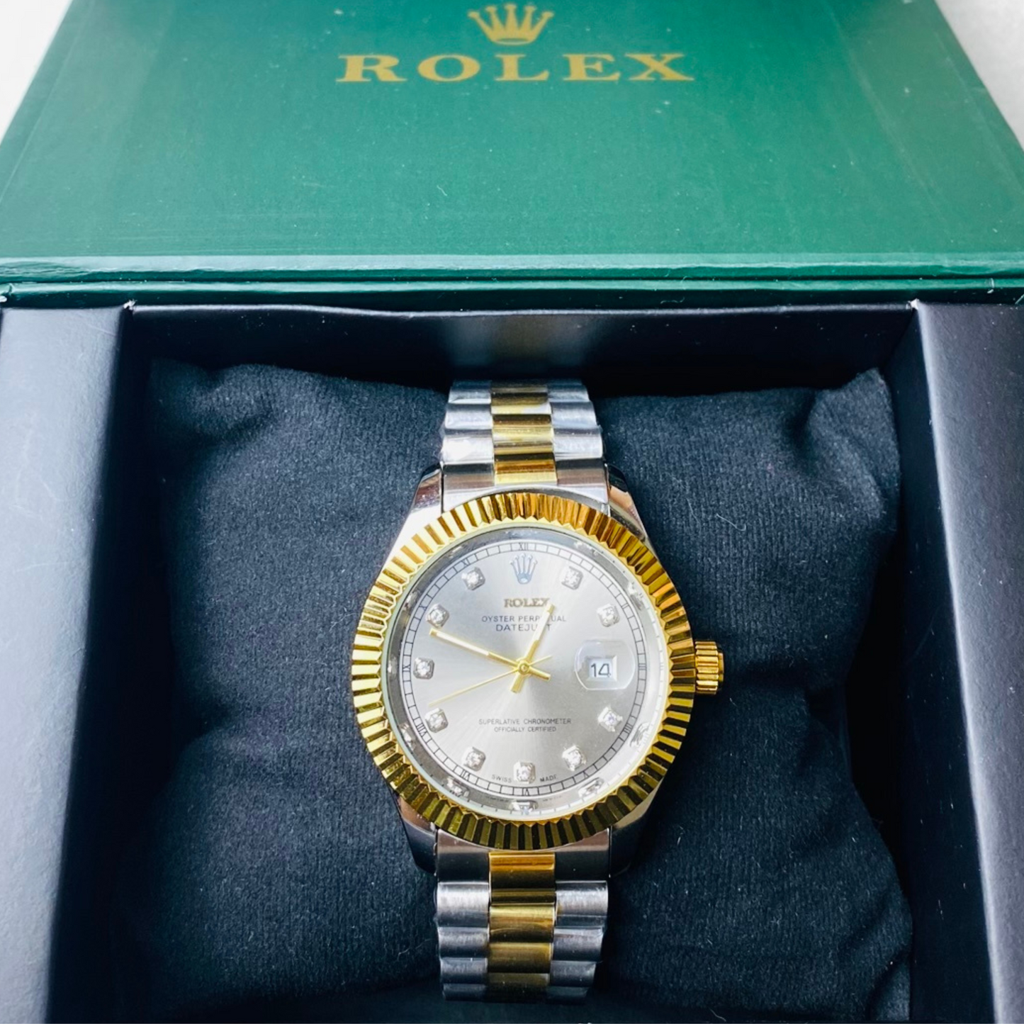Rolex watch Silver Stone Model Dial