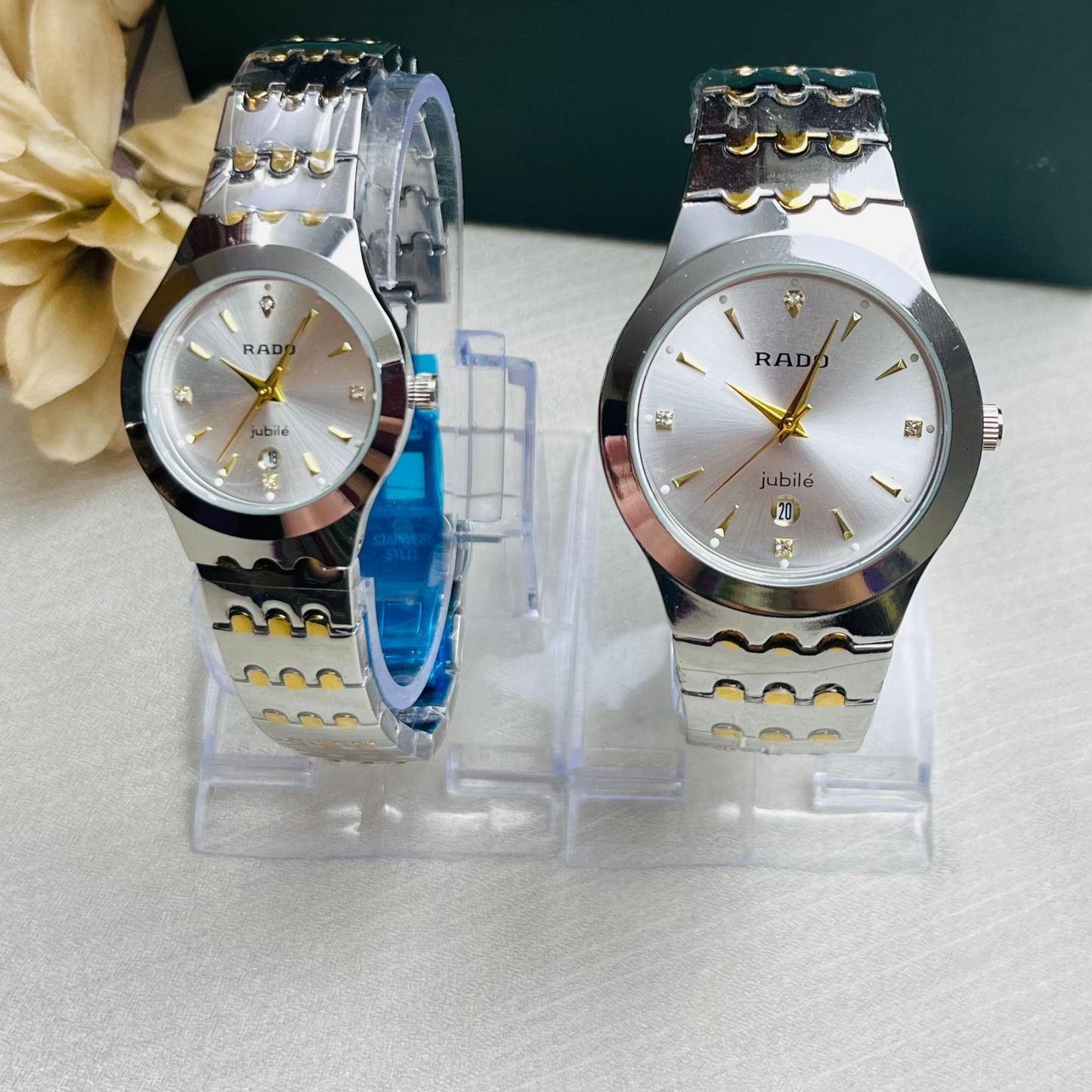RADO couple watch jublie with white dial