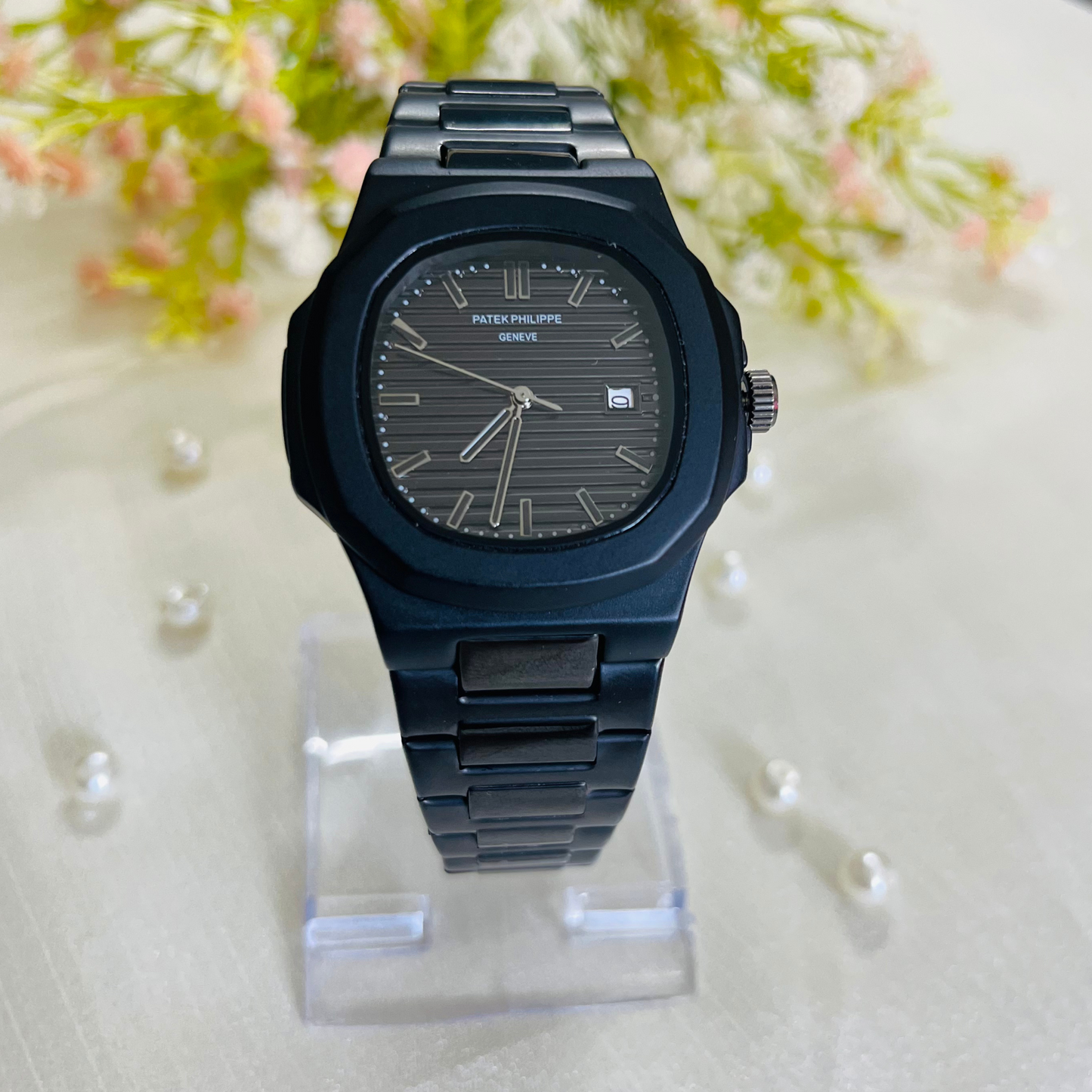 Black Patek Philippe Watch Full Black