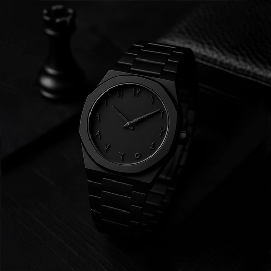 Black Arabic Aura Watch