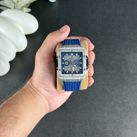 Hublot Square Bang Unico Titanium Blue 42MM