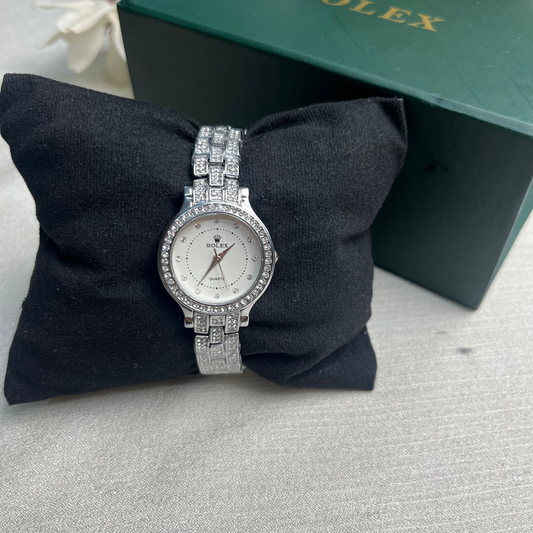 Rolex Women Chain Wrist Watch