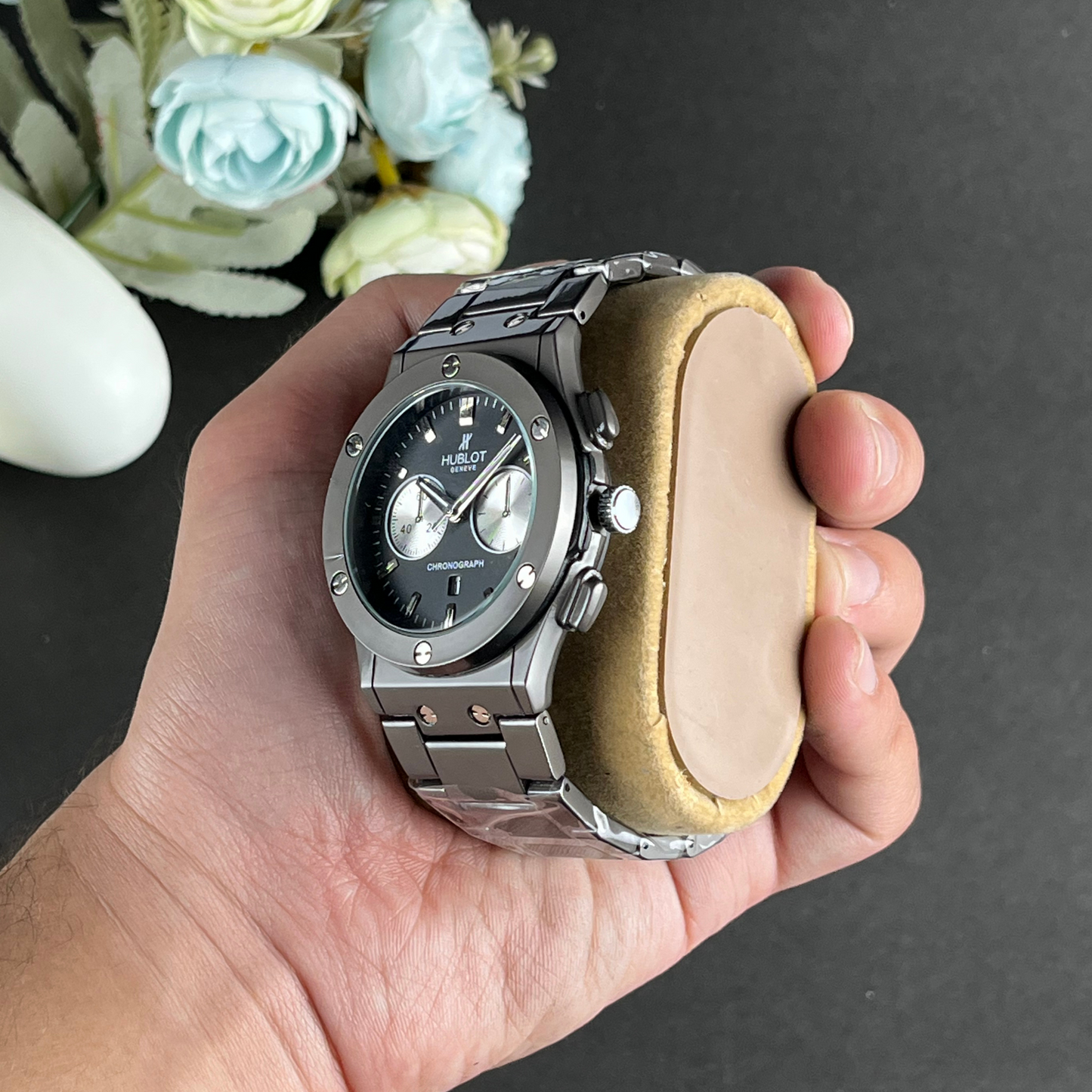Hublot Classic Fusion Chronograph Silver-Black