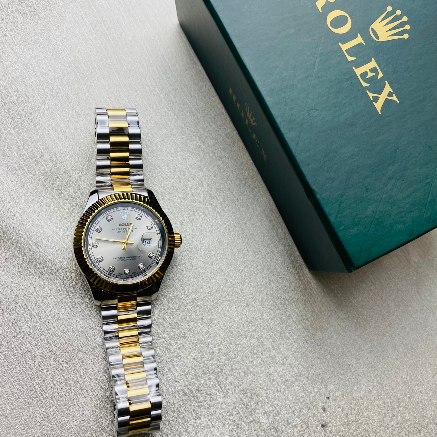 Rolex watch Silver Stone Model Dial