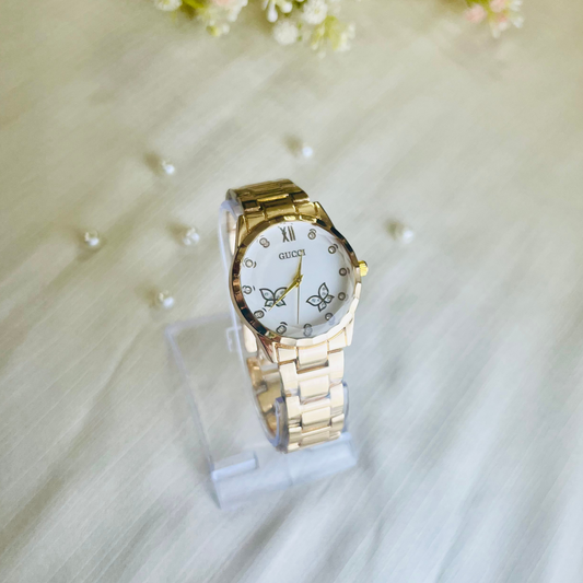 Gucci butterfly Golden Dial