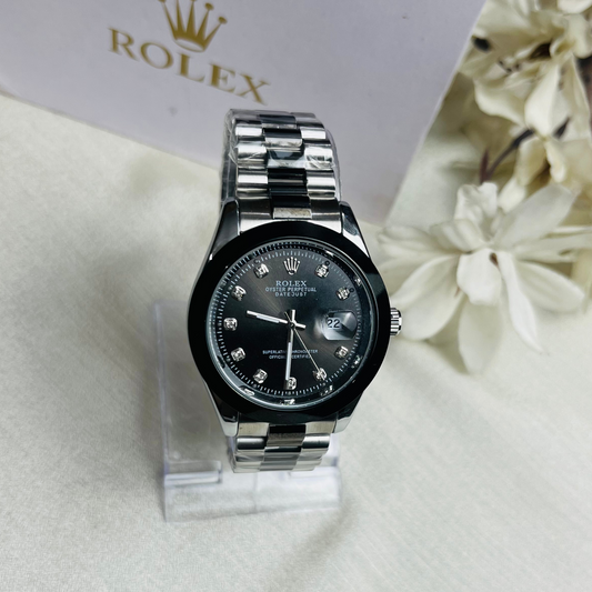 Rolex Two Tone Stone Model Dial (Black)